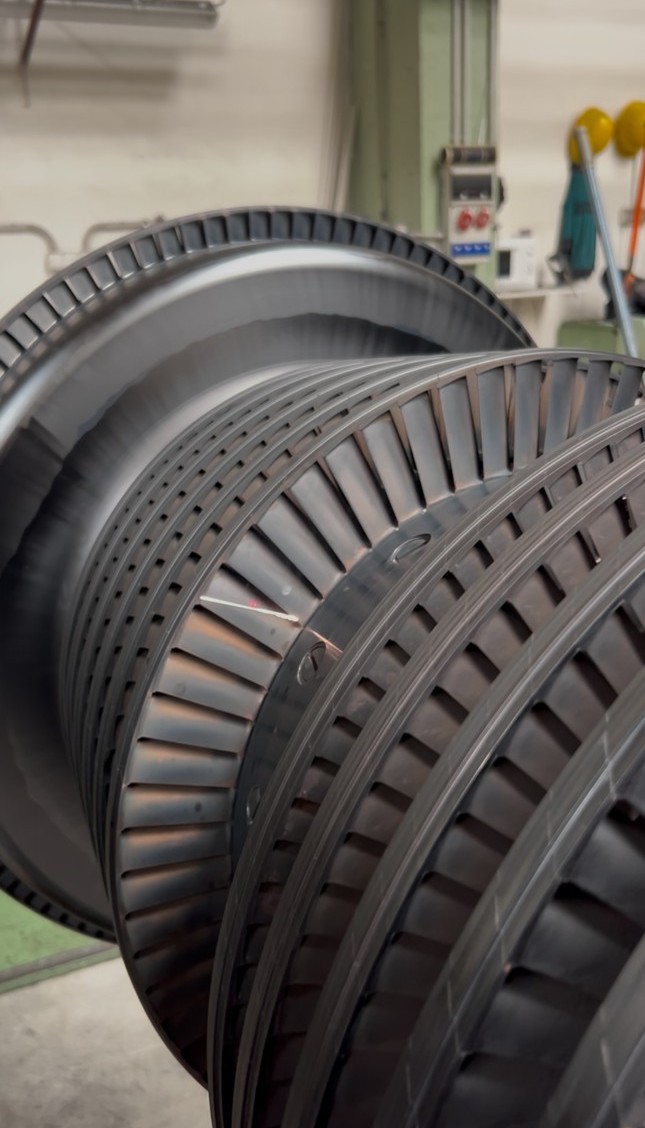 Laserové čištění rotorů